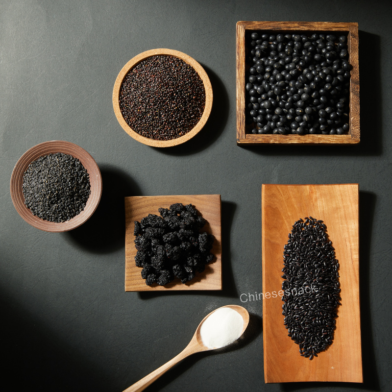 500g Yanzhifang Five Black Ingredients Mulberry Powder Beauty Regimen Addition