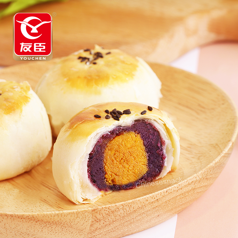 320g Youchen Purple Sweet Potato & Egg Yolk Pastry Afternoon Tea Dessert Snacks