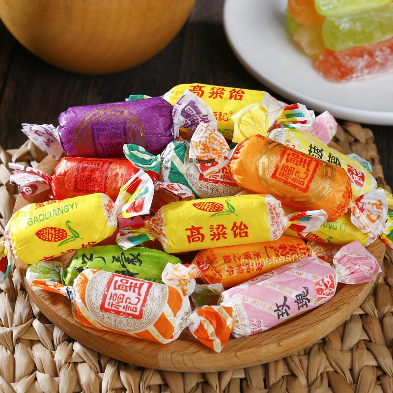 500g Shengfuji Mixed-Fruit Sorghum Maltose Soft Candy Snacks Present Party Food