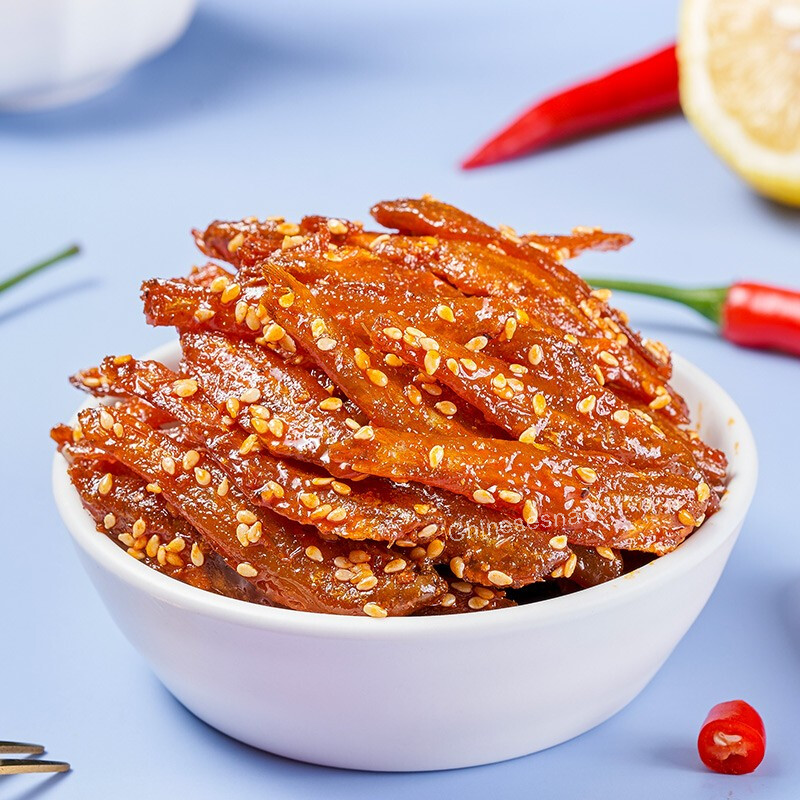500g (One Can) Fragrant Chili Small Fish Jerky Chinese Spicy Snacks