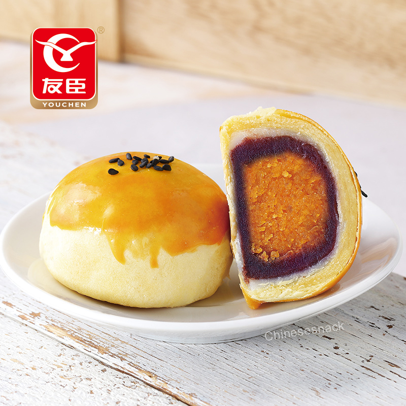 320g Youchen Purple Sweet Potato & Egg Yolk Pastry Afternoon Tea Dessert Snacks