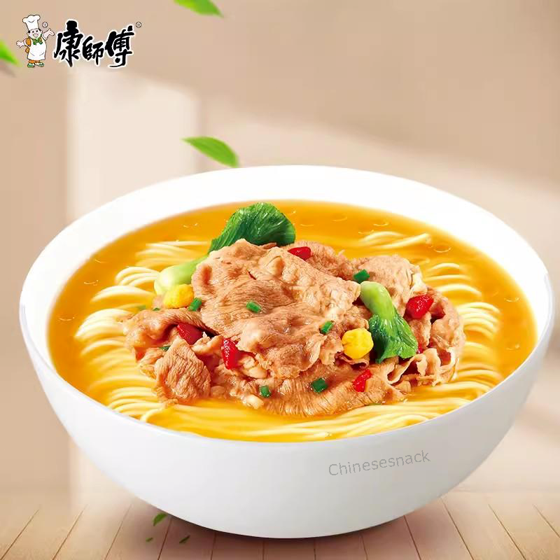 Kangshifu Chinese Instant Noodles Jintang Beef Noodle Quick Meals 康师傅金汤肥牛面