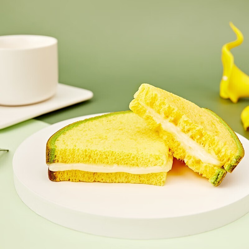 8 Pieces a1 Hami Melon Cantaloupe Shaped Colored Flavored Breads Toasts Gift Present