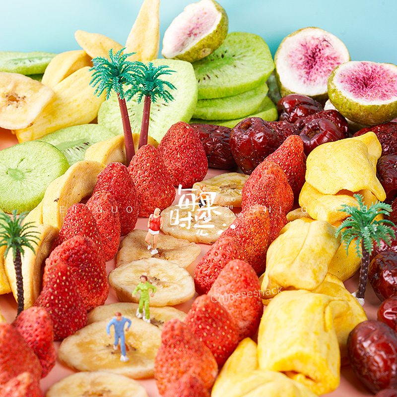 ONE Can (500g) Freeze Dried Fruit Bulk - 7 Fruits Mixed Snacks Food