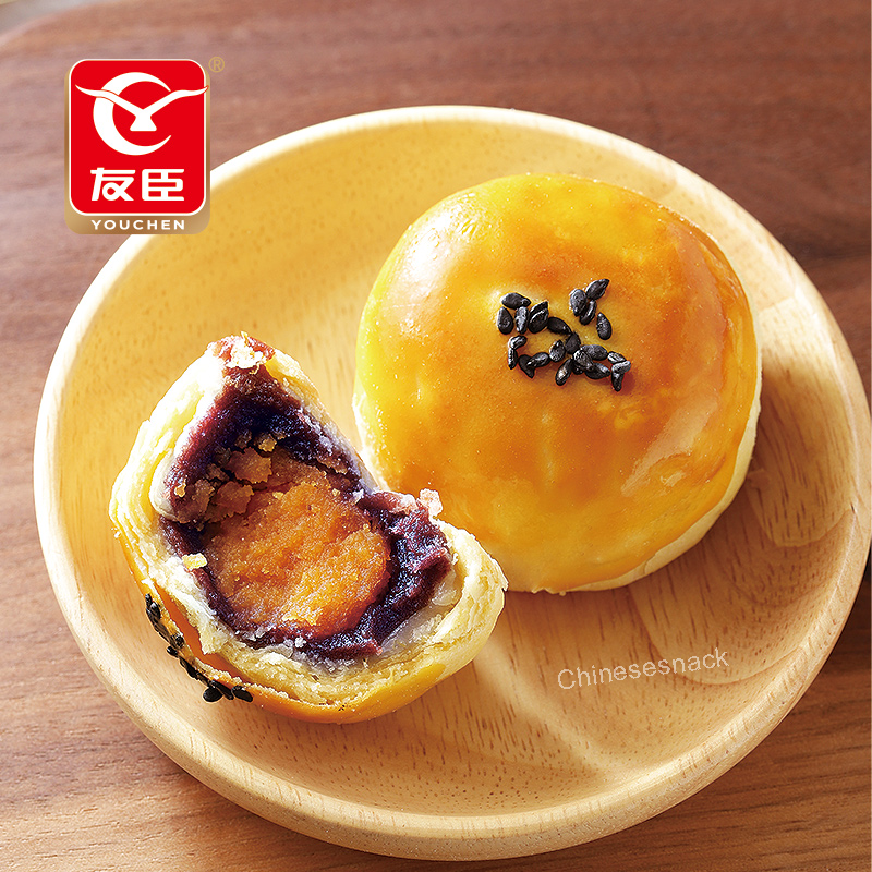 320g Youchen Purple Sweet Potato & Egg Yolk Pastry Afternoon Tea Dessert Snacks