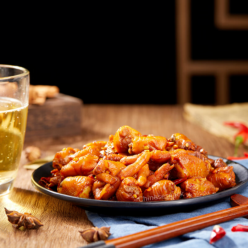 500g Youyou Jiaoxiang Chicken Feet Chinese Chicken Feet Spicy Snacks 有友迷你凤爪椒香味