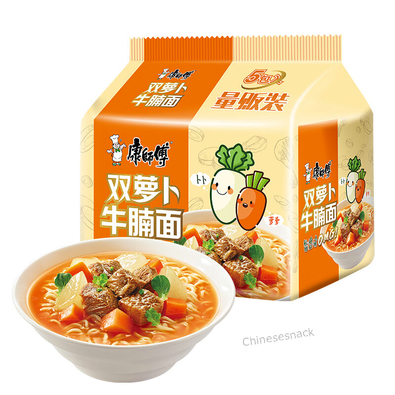 Kangshifu Chinese Instant Noodles Radish Carrot Beef Noodle Quick Meal εΊ·εΈε
εθεηθ
©ι’