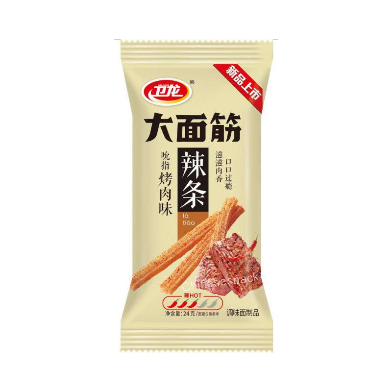 24g x 20 Weilong Latiao 'Finger-Licking' BBQ-Flavored Spicy Strips Party Size