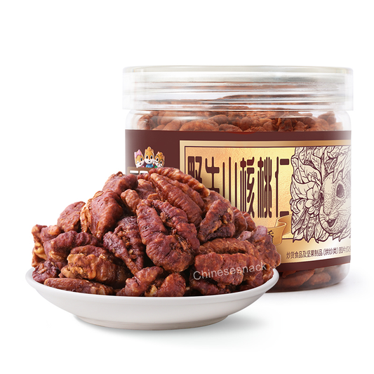 100g x 3 Cans Three Squirrels Roasted Hickory Nuts Snacks