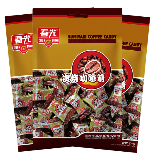 228g x 3 Chunguang Sumiyaki Coffee Candy Casual Snacks Candies 春光炭烧咖啡糖