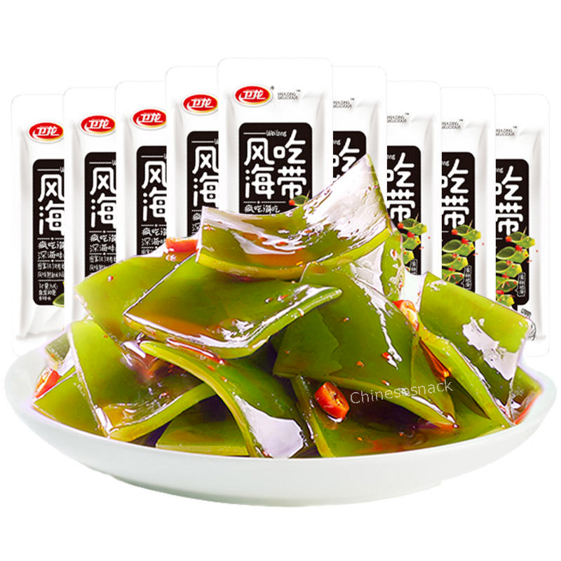 500g (about 30 bags) WEILONG Spicy Kelp Chinese Spicy Snacks 卫龙风吃海带