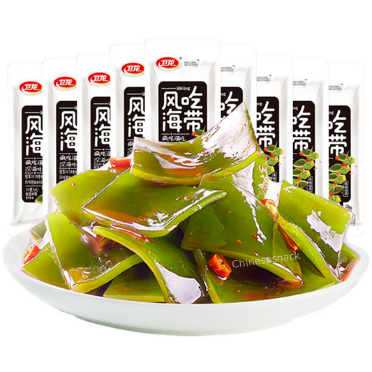 500g (about 30 bags) WEILONG Spicy Kelp Chinese Spicy Snacks 卫龙风吃海带