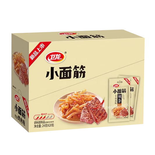 24g x 20 Weilong Latiao Weilong BBQ-Flavored Mini Gluten Strips Shareable Pack