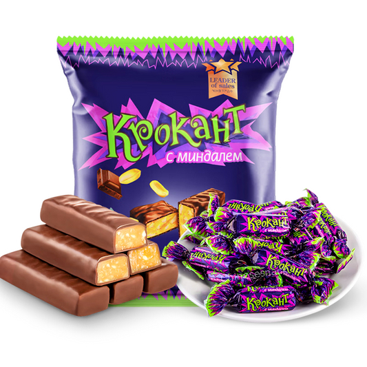 Kpokaht Chocolate Candy Bars with Nuts Sweet Snack Food Present 紫皮糖KDV巧克力糖果坚果夹心