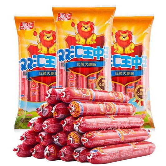 270g x 3 Bags Shuanghui Wangzhongwang Premium Ham Sausages Snacks Best-selling