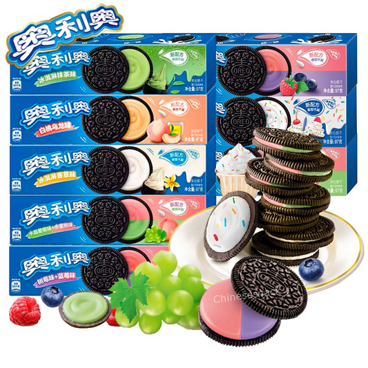 Exotic Rare Multi Flavors Oreo Chocolate Sandwich Cookies Biscuits Snacks Food