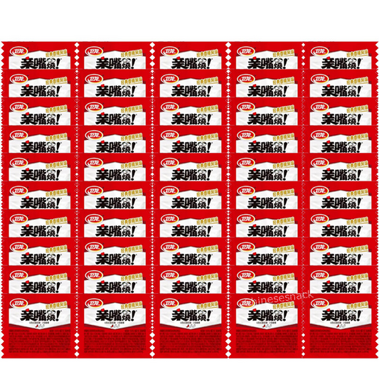 500g WEILONG Qinzuishao Kiss Burn Hot Slices Hotstrips Spicy Snack 卫龙亲嘴烧经典香辣风味