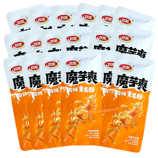 500g (about 29 small bags) Moyu Weilong Snacks Chinese Mala Flavor 卫龙魔芋爽麻辣味