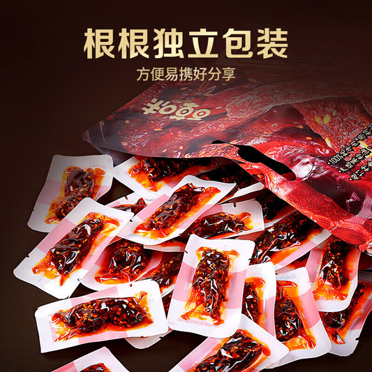 400g Spicy Beef Stick Snacks 百草味麻辣牛肉