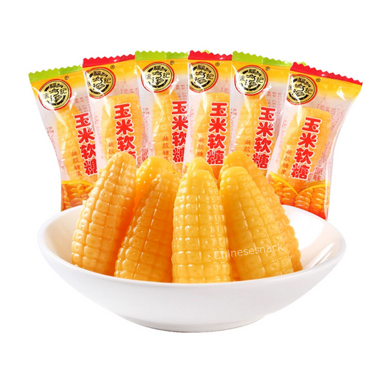 500g Cute Mini Corn Shaped Soft Candy with Mixed Flavors Dessert Sweet Snacks