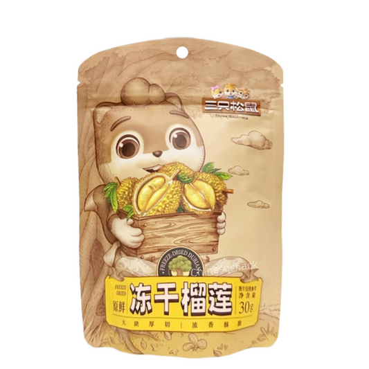 Three Squirrels Freeze Dried Durain Fruit Snacks Casual Party Food 三只松鼠冻干榴莲香甜酥脆