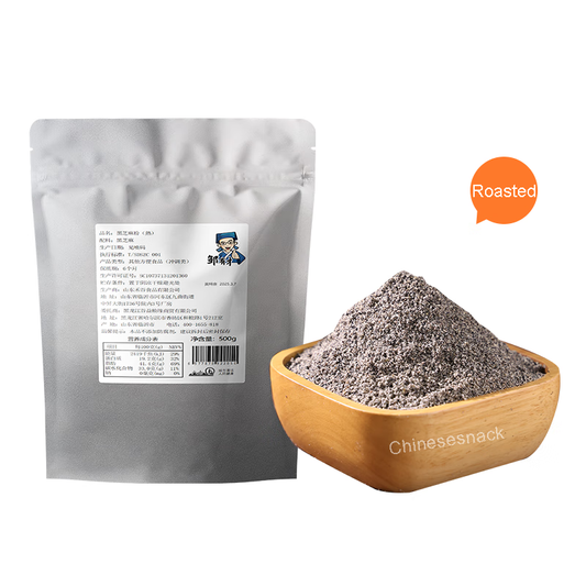 500g Sugar-Free Roasted Pure Black Sesame Powder Flour Multi-purpose