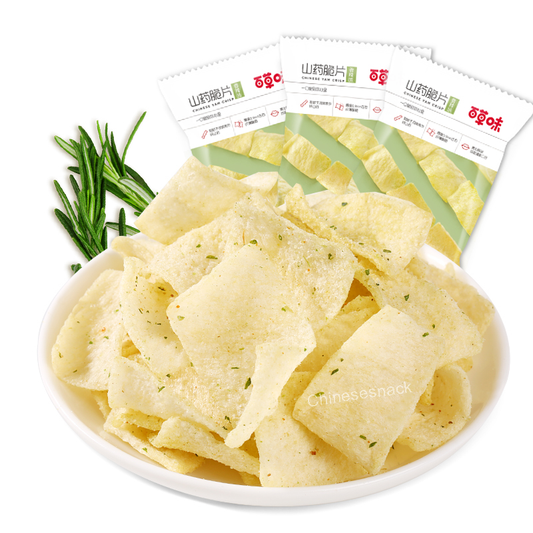 45g x 3 Bags Scallion Yam Crisps Snacks - Twist On Traditional Chips