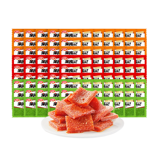 500g WEILONG Qinzuishao Kiss Burn Hot Slices Hotstrips Mixed Flavors 卫龙亲嘴烧混合口味