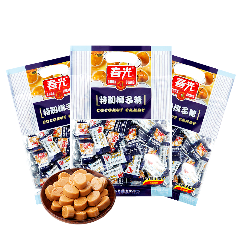 228g x 3 Chunguang Coconut Candy Hard Candy Chinese Specialty Snacks 春光特制椰子糖