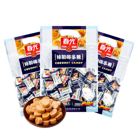 228g x 3 Chunguang Coconut Candy Hard Candy Chinese Specialty Snacks 春光特制椰子糖