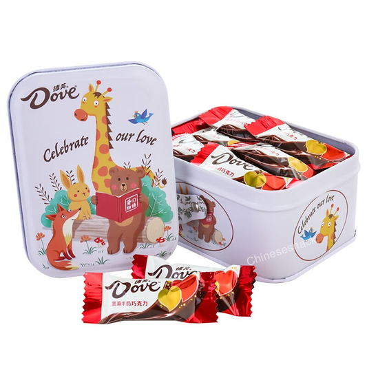 Dove Mini Gift Box of 12 Bars Silky Milk Chocolate Candy Bars (Children's Gift)