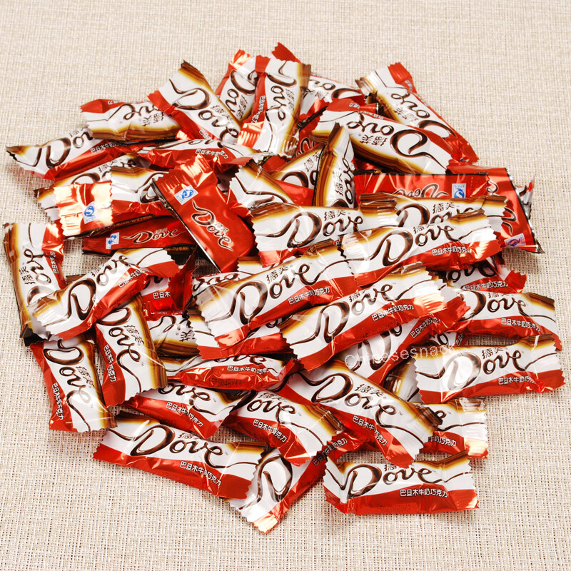 500g (About 80 Pieces) Dove Almond Milk Chocolate Candy Snacks