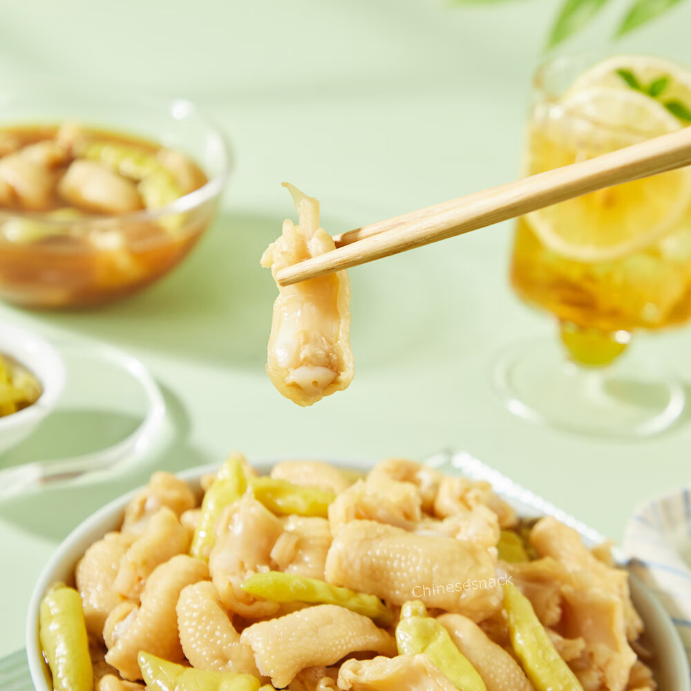 8 Bags NEW Chinese Youyou Spicy Chicken Tendon Gristle Snacks 有友泡椒鸡脚筋山椒味中国特产