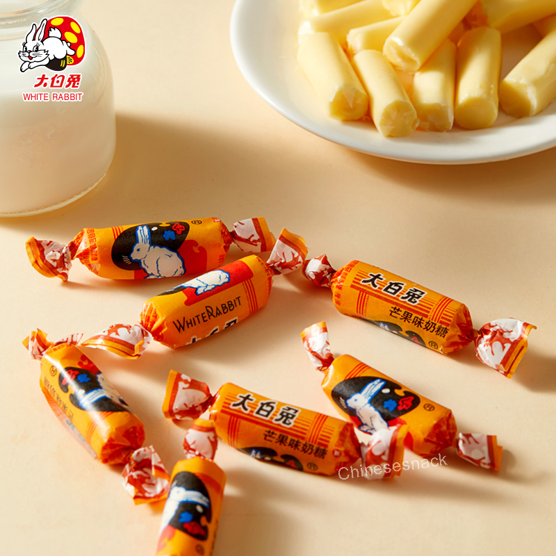 58g White Rabbit Mango-Flavored Milk Candy Creamy Chewy Bites Kids’ Gift