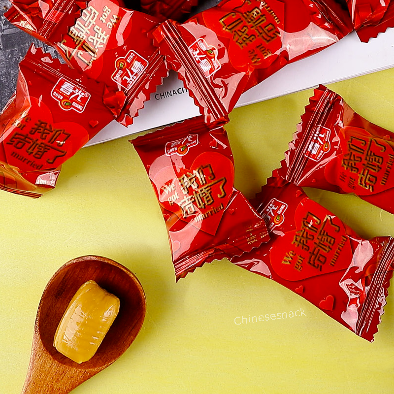 500g Chunguang Coconut Candy Chinese Wedding Candies Sweet Snacks 春光婚庆喜糖