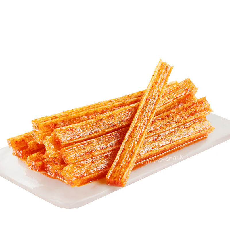 WEILONG LATIAO Hotstrips Hot Strips Chinese Spicy Snacks 卫龙经典辣条大面筋