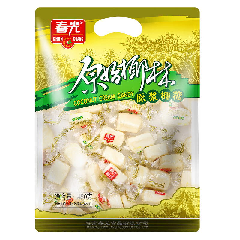 450g Chunguang Coconut Cream Candy Soft Candies Sweet Snacks 春光原浆椰糖