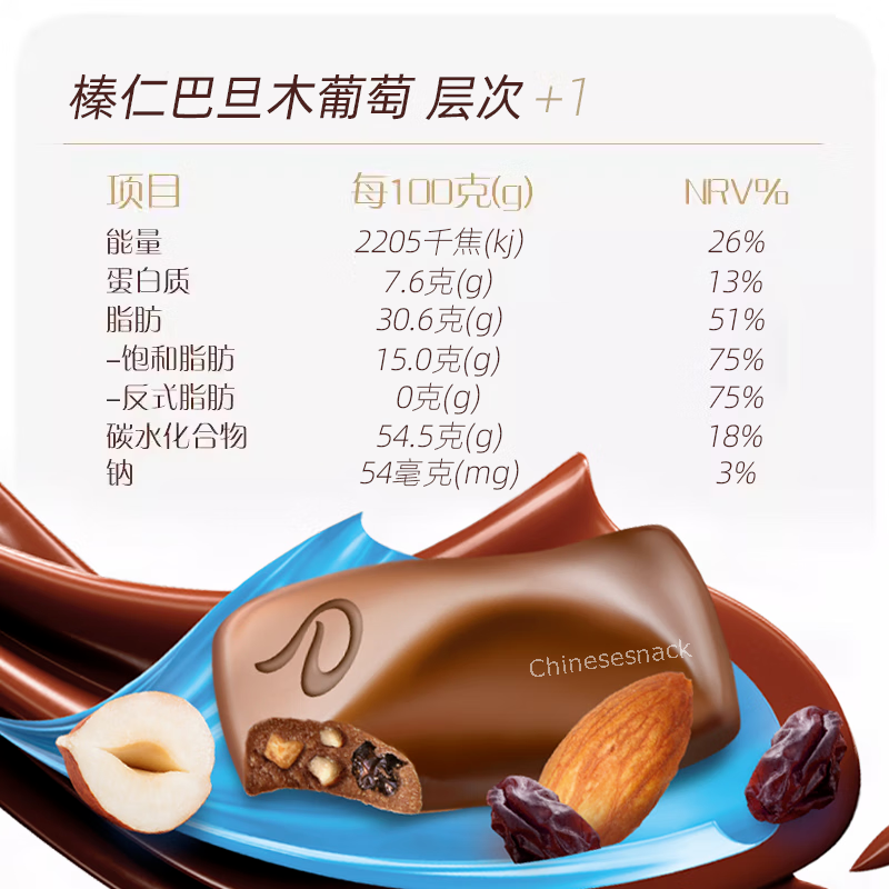 12 Bars x 43g Dove Hazelnut Badam Dried Grape Chocolate Candy Bars with Nuts