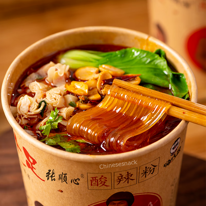 136g x 6 Bowls Chinese Haichijia Hot and Sour Instant Cup Rice Noodles 嗨吃家酸辣粉