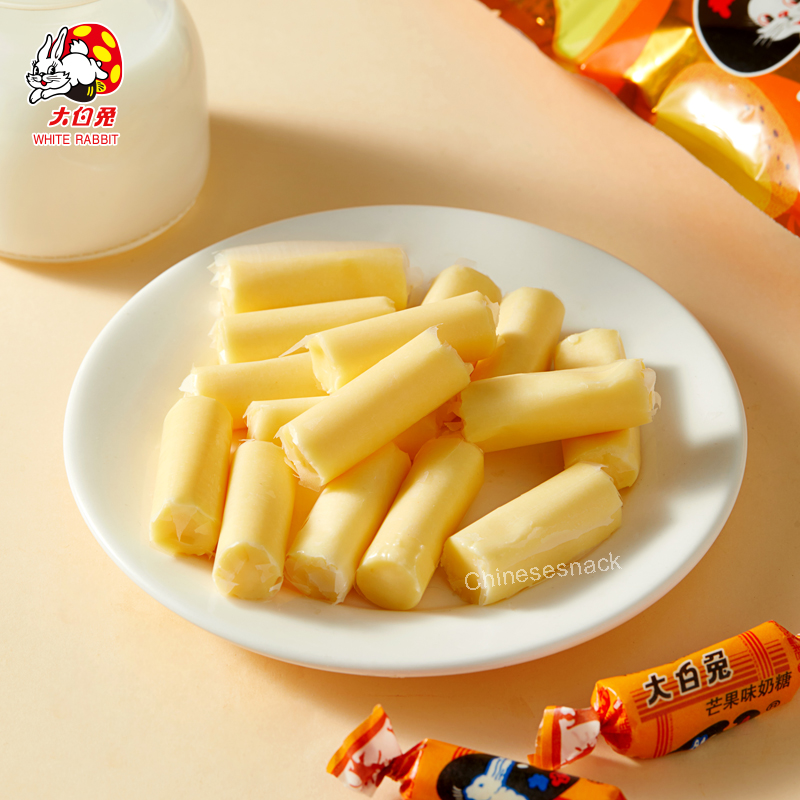 58g White Rabbit Mango-Flavored Milk Candy Creamy Chewy Bites Kids’ Gift