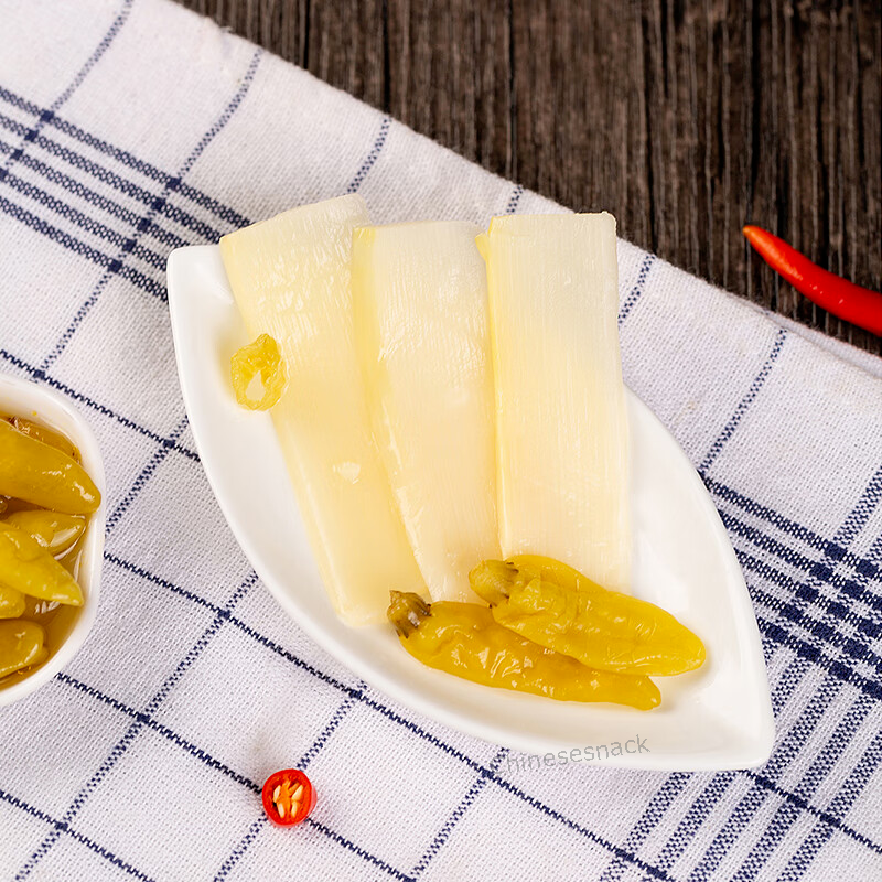 5 Bags Youyou Pickled Bamboo Shoots Snacks Chinese Spicy Snacks 有友泡椒山椒竹笋