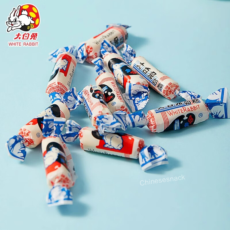 96 Pieces 12-Flavor Variety Pack White Rabbit Assorted Milk Candies Creamy Candy