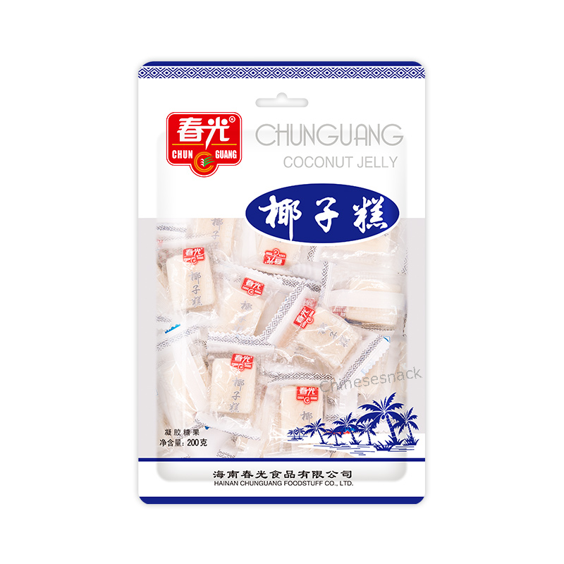 200g x 3 Chunguang Coconut Jelly Desserts Candy Chinese Specialty Snacks 春光椰子糕