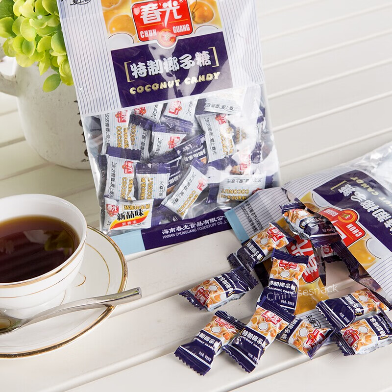 228g x 3 Chunguang Coconut Candy Hard Candy Chinese Specialty Snacks 春光特制椰子糖