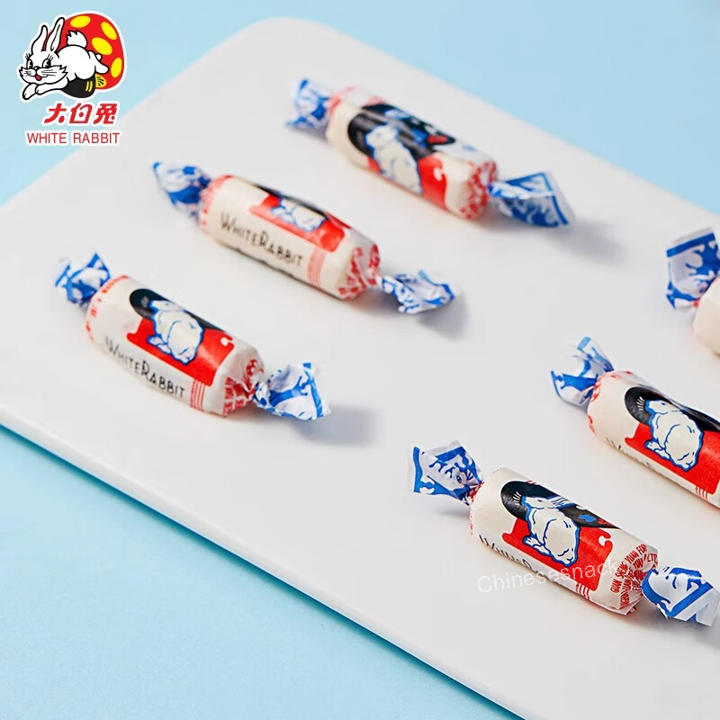 96 Pieces 12-Flavor Variety Pack White Rabbit Assorted Milk Candies Creamy Candy