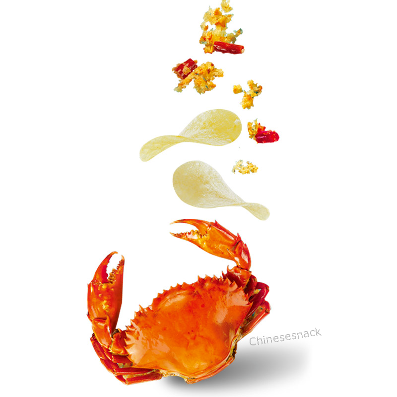 3 Bags Lays Crab Lay's Potato Chips FRIED CRAB FLAVOR Lays Chips Crunchy Snacks