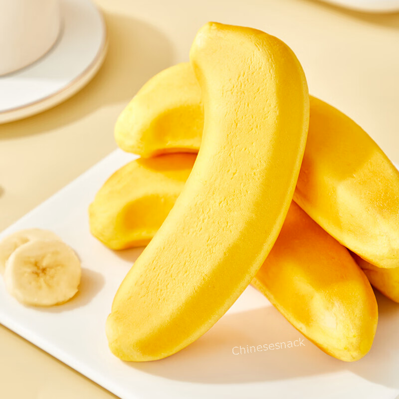 6 Pieces a1 BANANA Shaped Colored Flavored Breads Toasts Lovely Gift Present