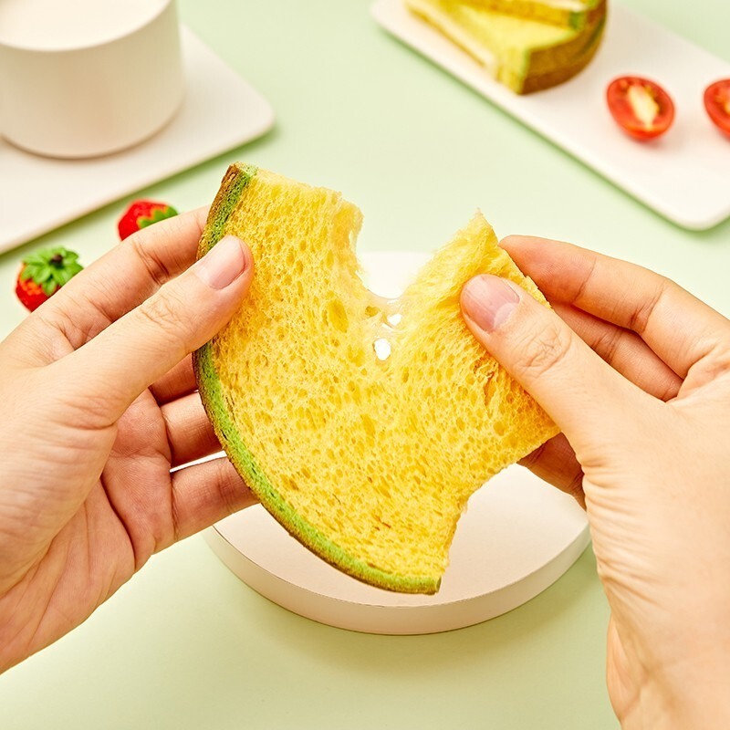 8 Pieces a1 Hami Melon Cantaloupe Shaped Colored Flavored Breads Toasts Gift Present