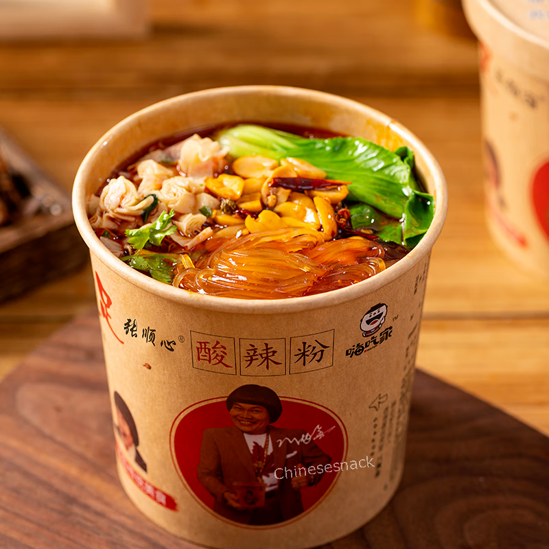 136g x 6 Bowls Chinese Haichijia Hot and Sour Instant Cup Rice Noodles 嗨吃家酸辣粉