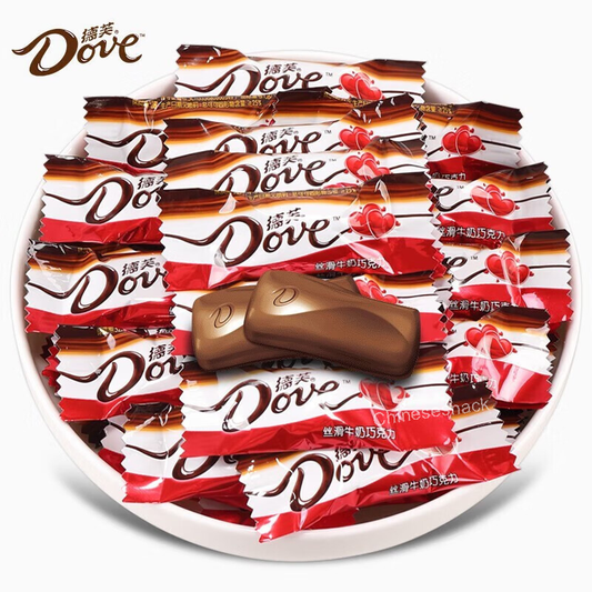 500g (About 110 Pieces) Dove Silky Milk Chocolate Candy Snack Wedding Party Size